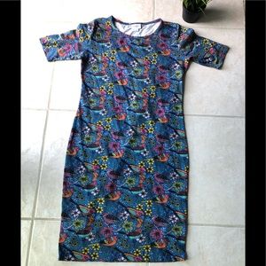 🎄LuLaRoe Bird Print Julia Dress